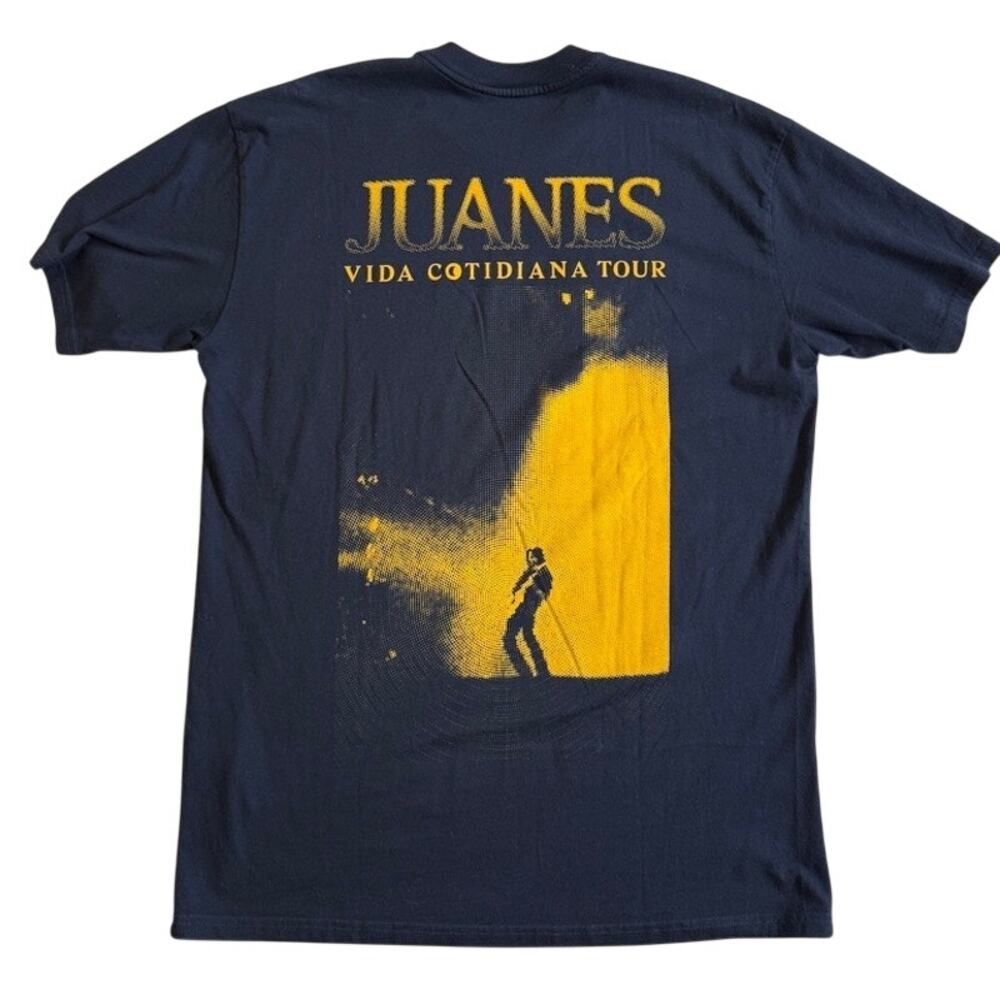 Juanes Vida Cotidiana tour Latin pop rock black shirt Size Medium